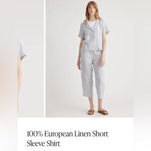 Quince Soft Gray Linen Set